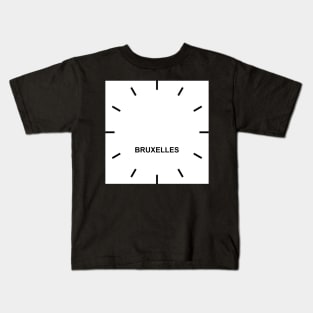 brussels time zone wall clock Kids T-Shirt